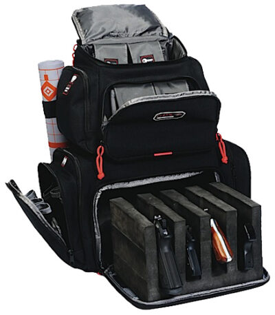 GPS Bags 1711BP Handgunner  Black 1000D Nylon Holds 4 Handguns
