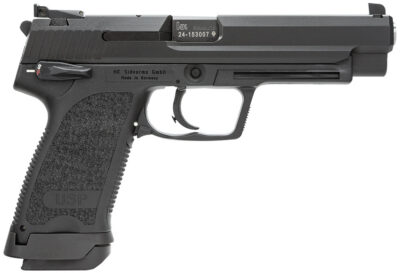 HK 81000363 USP Expert V1 9mm Luger 18+1, 5.19″ Black Polygonal Rifled Barrel, Black Serrated Steel Slide, Black Polymer Frame, Black Polymer Grip Ambidextrous