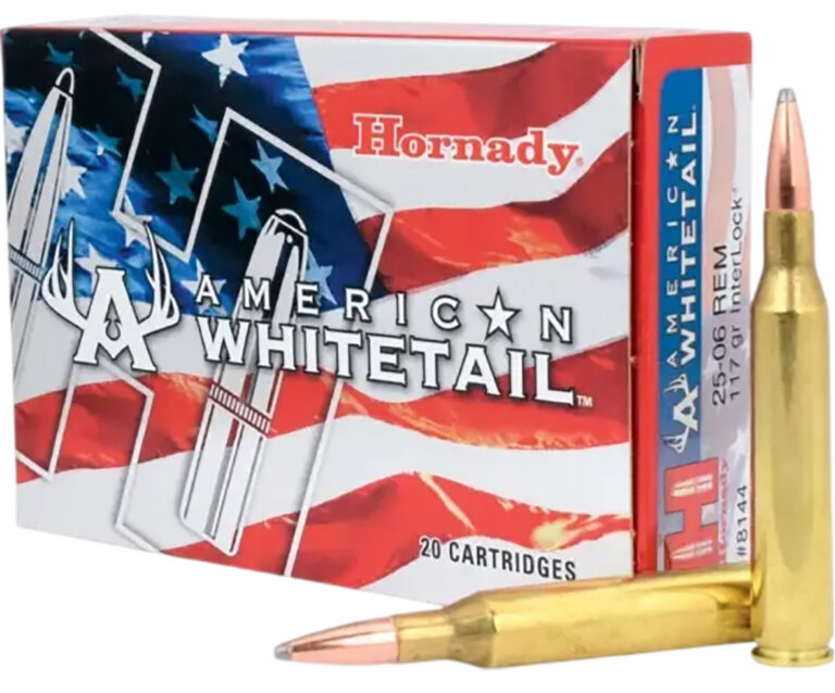AMERICAN WHITETAIL® 25-06 REMINGTON INTERLOCK® BTSP RIFLE AMMO AMERICAN WHITETAIL 25-06 REM 117GR INTERLOCK BTSP 20/BOX
