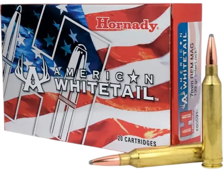 AMERICAN WHITETAIL® 7MM REMINGTON INTERLOCK® SP RIFLE AMMO AMERICAN WHITETAIL 7MM REMINGTON 139GR INTERLOCK SP 20/BOX
