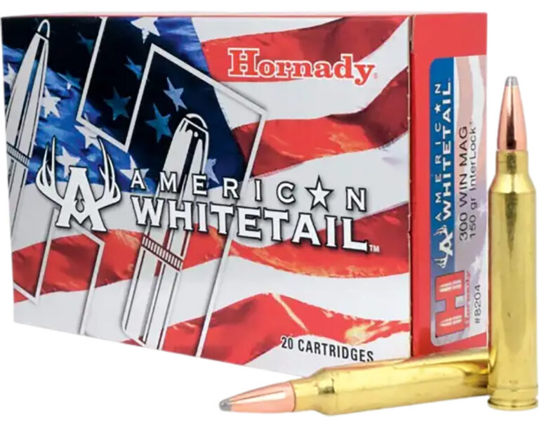 AMERICAN WHITETAIL® 300 WIN MAG INTERLOCK® SP RIFLE AMMO AMERICAN WHITETAIL 300 WIN MAG 150GR INTERLOCK SP 20/BOX