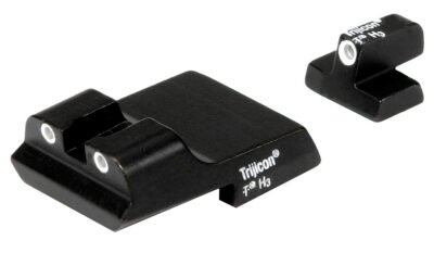 Trijicon 600437 Bright and Tough Night Sights S&W 1911 Tritium Green w/White Out