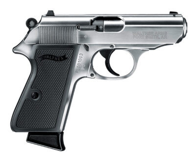 Walther Arms 5030320 PPK/S  22 LR 3.30″ 10+1 Nickel Black Polymer Grip