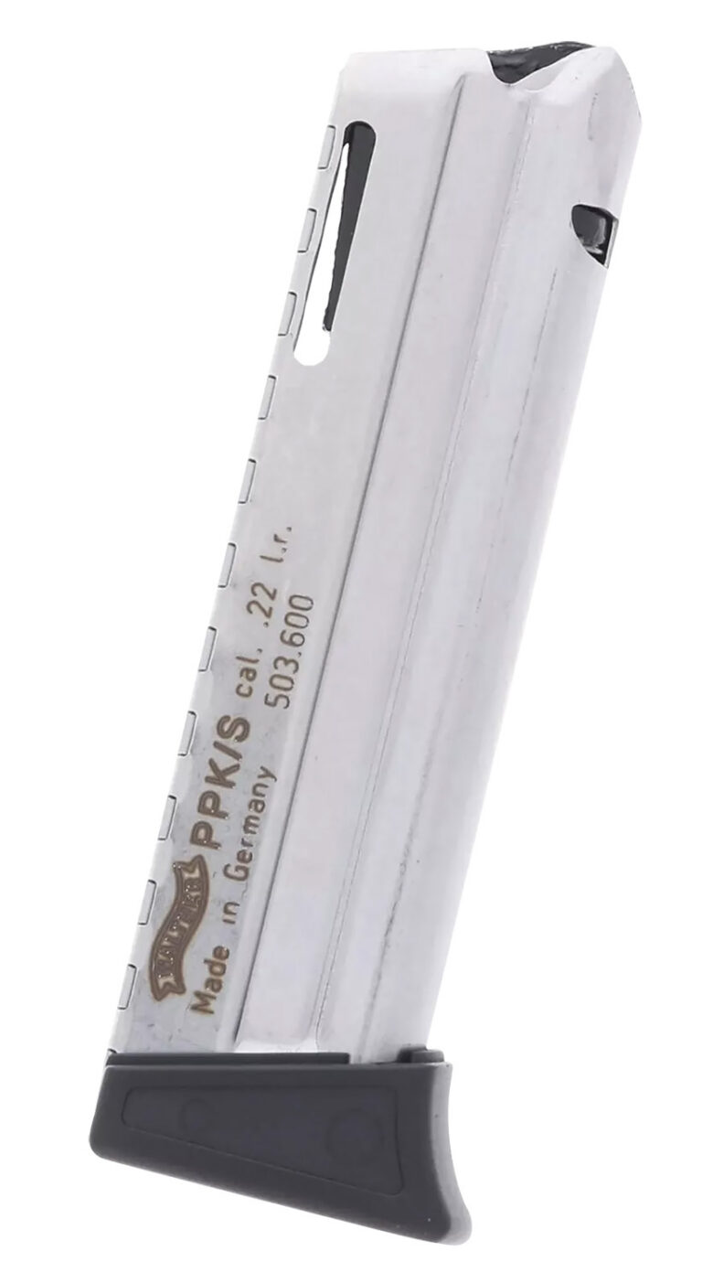 PPK/S 10RD 22LR MAGAZINE PPK/S MAGAZINE 22LR 10RD NICKEL