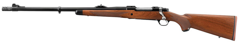 Ruger 47121 Hawkeye African 375 Ruger 3+1 23" American Walnut Satin Blued Left H