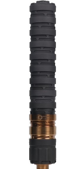 Q ERECTOR 9 SUPPRESSOR 9MM MODULAR ALUMINUM, SS BLST BAFFLE, 1/2X28 BLACK