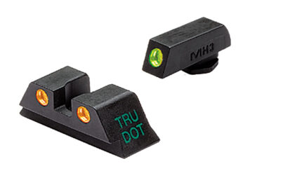 MEPROLIGHT TRU-DOT FIXED NIGHT SIGHTS GLOCK 17-19-22-35 GRN/ORG