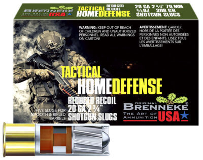 Brenneke SL202THD THD Home Defense 20Gauge 2.75″ 3/4oz Slug Shot 5 Per Box/50 Case