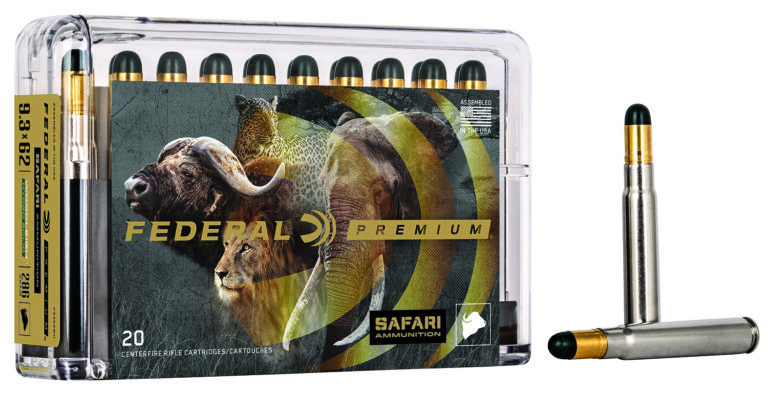 Federal P9362WH Premium Safari Cape-Shok 9.3mmx62 Mauser 286 gr Woodleigh Hydro