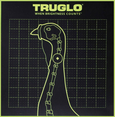 TruGlo TG12A6 Tru-See Turkey Target Self-Adhesive Heavy Paper Black/Green 12″x12″ 6 Pack