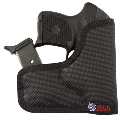 DeSantis Gunhide M33BJN3Z0 Nemesis Ammo Pocket Rubberized Fabric Fits S&W J Frame Fits 2″ Barrel Ambidextrous