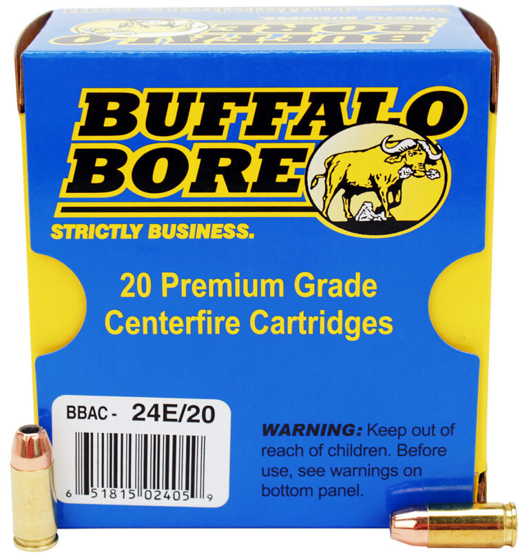 Buffalo Bore Ammunition 24E/20 Pistol 9mm Luger +P 124 gr Jacketed Hollow Point