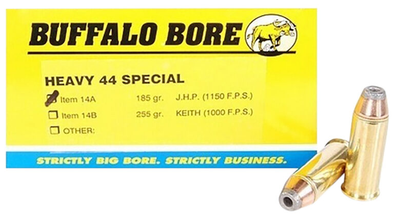 Buffalo Bore Ammunition 14A20 Heavy 44 S&W Spl 180 gr Jacketed Hollow Point (JH