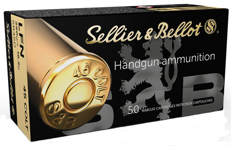 Sellier & Bellot SB45D Handgun 45 Colt (LC) 250 gr Lead Flat Nose (LFN) 50 Bx/
