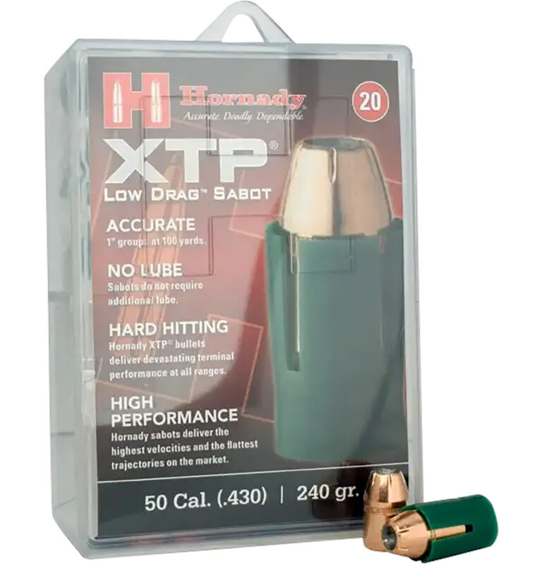 XTP BULLETS WITH SABOTS XTP MUZZLELOADING 50 CAL SABOT W/44 CAL 240GR XTP 20/BOX