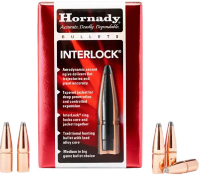 INTERLOCK 30 CALIBER (0.308”) SOFT POINT BULLETS INTERLOCK® 30 CALIBER (0.308”) 165GR SPIRE POINT 100/BOX