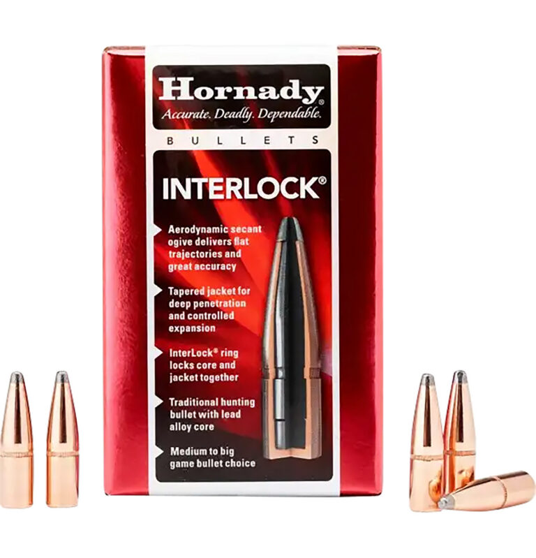 30 CALIBER (0.310'') SOFT POINT BULLETS INTERLOCK 7.62 CALIBER (0.310'') 123GR SPIRE POINT 100/BOX