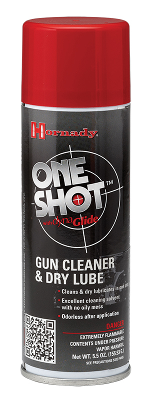 ONE SHOT CLEANER AND DRY LUBE – 5 OZ. AEROSOL ONE SHOT GUN CLEANER 5 OZ.