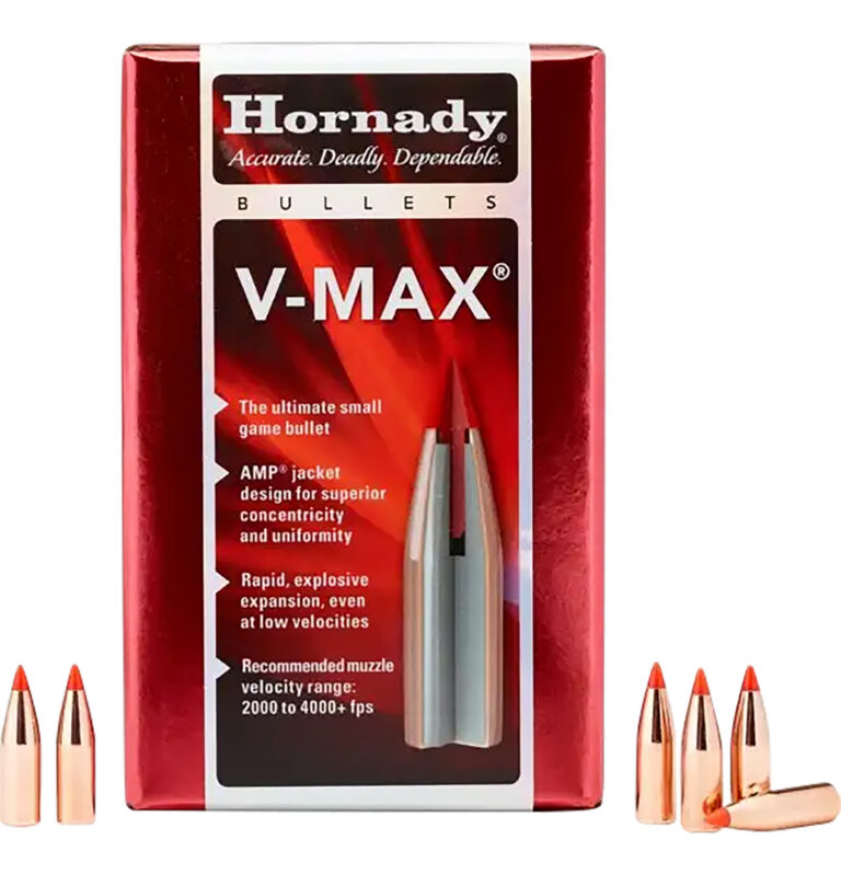 V-MAX 30 CALIBER (0.308'') V-MAX BULLETS V-MAX .30 CAL. (0.308'') 110GR POLYMER TIP FLAT BASE 100/BOX