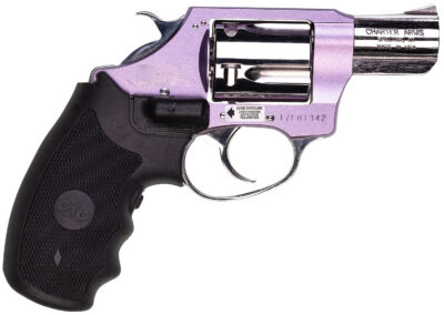Charter Arms 53842 Undercover Lite Chic Lady Small 38 Special 5 Shot 2″ High Polished Stainless Steel Barrel & Cylinder, Lavender Aluminum Frame w/Black Crimson Trace Laser Grip, Exposed Hammer