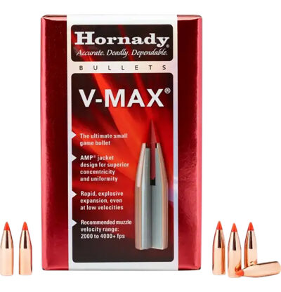 V-MAX 22 CALIBER (0.224′) POLYMER TIP FLAT BASE RIFLE BULLETS V-MAX® 22 CALIBER (0.224”) 60GR PTFB 100/BOX