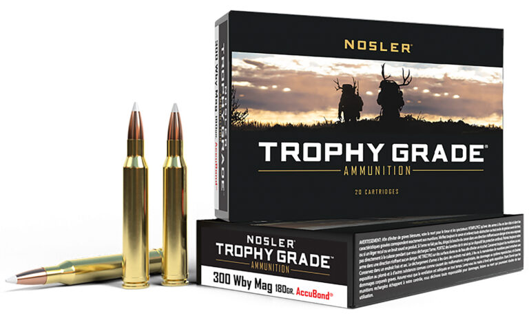 Nosler 48643 Trophy Grade 300 Wthby Mag 180 gr AccuBond 20 Bx/ 10 Cs