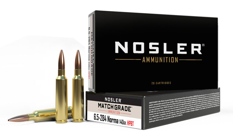 Nosler 44166 Match Grade 6.5x284 Norma 140 gr Hollow Point (HP) 20 Bx/ 10 Cs