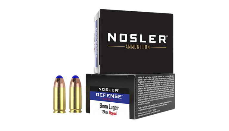 Nosler 37151 Defense  9mm Luger +P 124 gr Bonded Tipped 20 Bx/ 10 Cs