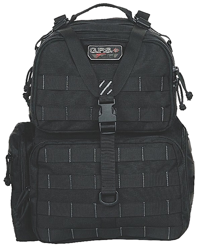 GPS Bags T1612BPB Tactical Range Black 1000D Nylon Teflon Coating 3 Handguns
