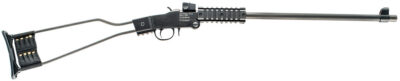 Chiappa Firearms 500092 Little Badger  Full Size 22 LR, 1 Shot 16.50″ Black Cerakote Steel Barrel, Black Cerakote Quad Picatinny Receiver, Black Cerakote Wire Frame Stock, Right Hand