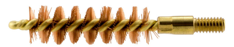 Pro-Shot 38P Bore Brush .38/ .357/ .380/ 9mm Cal Pistol #8-32 Thread Bronze Bristles Brass Core