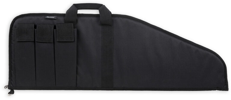 Bulldog BD49943 Pit Bull 43" Black Floatable Water Resistant Nylon, Tricot Lining, 3 Velcro Exterior Magazine Pouches, Soft Padding