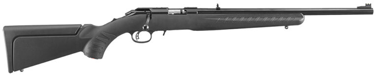 RUGER AMERICAN 22WMR RIMFIRE 18" BRL Satin BLUE COMPACT