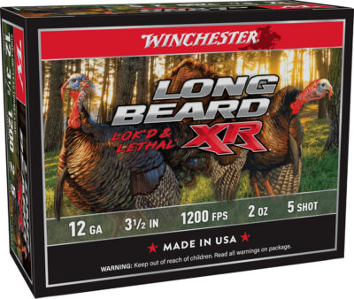 Winchester Ammo STLB12L5 Long Beard XR Shot-Lok 12Gauge 3.50″ 2oz 5Shot 10 Per Box/10 Case