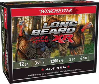 Winchester Ammo STLB12L6 Long Beard XR Shot-Lok 12Gauge 3.50″ 2oz 6Shot 10 Per Box/10 Case