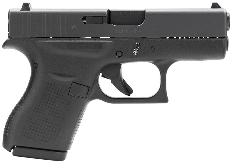 Glock 42 Subcompact 380 Auto (2)6-Round Mag Black GLOCK 42 380 ACP 3.25'' BBL (2)6RD MAGS BLACK