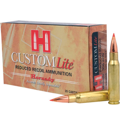 CUSTOM LITE® 308 WINCHESTER SST® POLYMER TIPPED RIFLE AMMO CUSTOM LITE 308 WINCHESTER 125GR SST POLYMER TIPPED 20/BOX