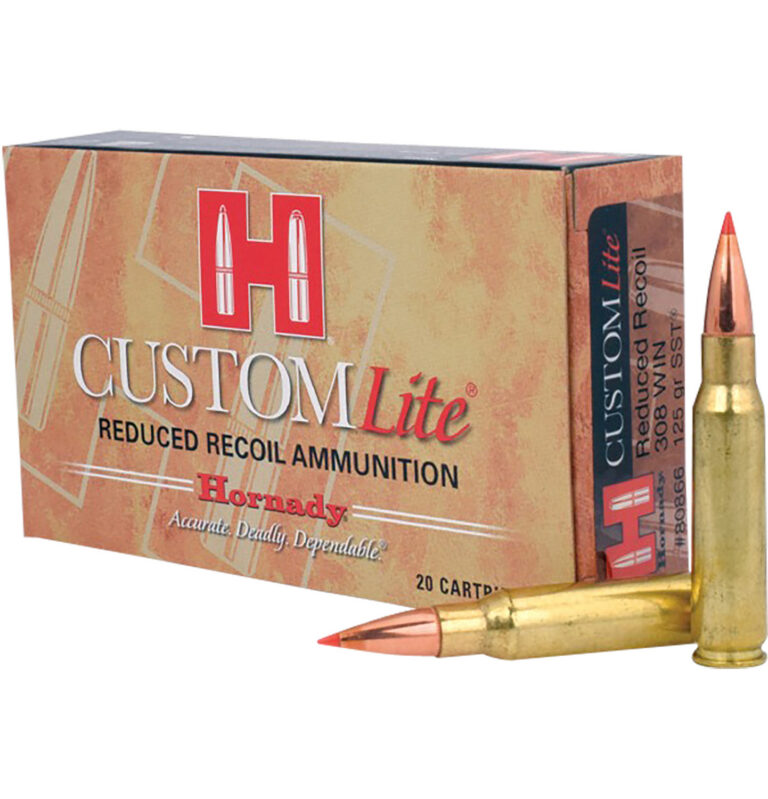 CUSTOM LITE® 308 WINCHESTER SST® POLYMER TIPPED RIFLE AMMO CUSTOM LITE 308 WINCHESTER 125GR SST POLYMER TIPPED 20/BOX