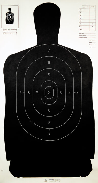 Champion Targets 40727 LE  Hanging Paper 24″ x 45″ Police Silhouette Black 100 P