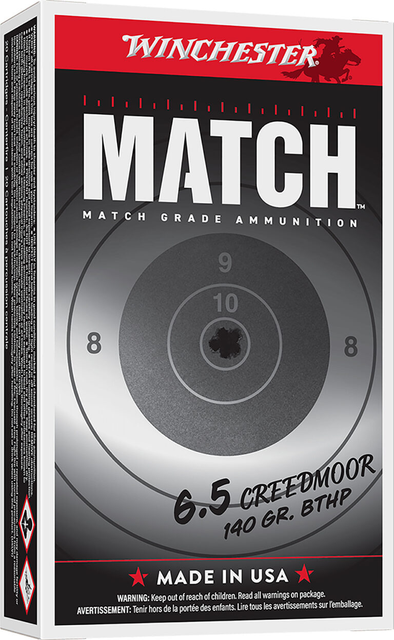 Winchester Match Rifle Ammo 6.5 Creedmoor 140 gr. MatchKing BTHP 20 rd.