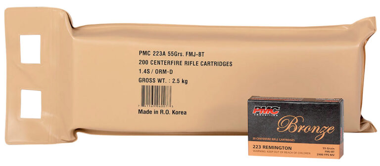 BATTLE PACK .223 REMINGTON RIFLE AMMO BATTLE PACK 223 REMINGTON 55GR FULL METAL JACKET BT 200/PACK