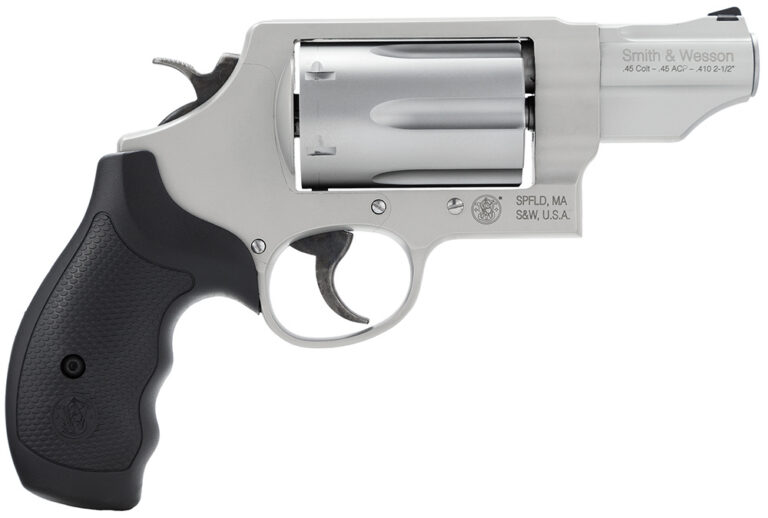 Smith & Wesson 160410 Governor  45 Colt (LC) Or 2.50" 410 Gauge, 2.75" Stainless Barrel, 6rd  Stainless Cylinder, Matte Silver Scandium Alloy Z-Frame, Black Polymer Grip
