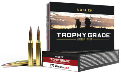 Nosler 60125 Trophy Grade Long Range 270 Win 150 gr AccuBond 20 Bx/ 10 Cs