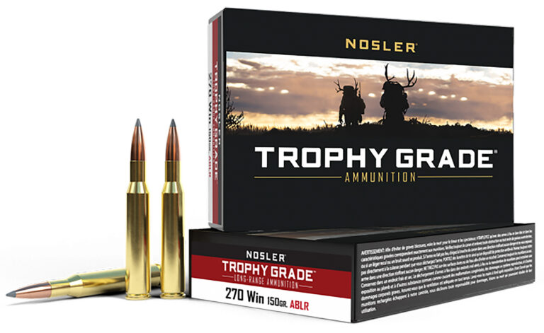 Nosler 60125 Trophy Grade Long Range 270 Win 150 gr AccuBond 20 Bx/ 10 Cs