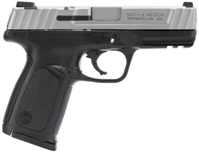 Smith & Wesson 123403 SD40 VE *CA Compliant Compact Frame 40 S&W 10+1, 4″ Stainless Steel Barrel, Satin Serrated Stainless Steel Slide, Black Polymer Frame w/Picatinny Rail