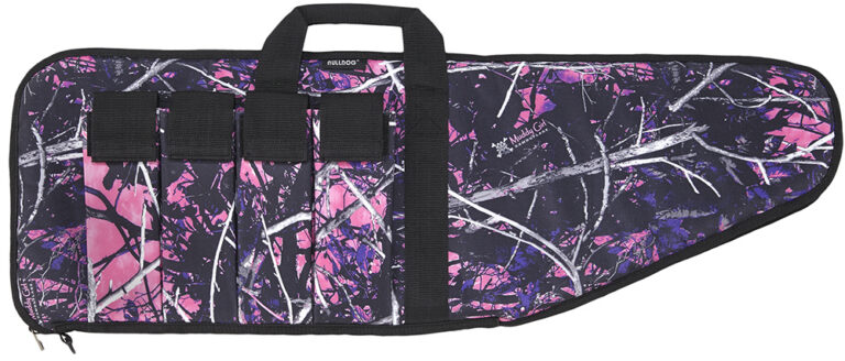 Bulldog MDG1038 Extreme Tactical 38" Muddy Girl Camo Water-Resistant Nylon, Black Trim, Tricot Lining, 4 External Velcro Magazine Pouches, Soft Padding