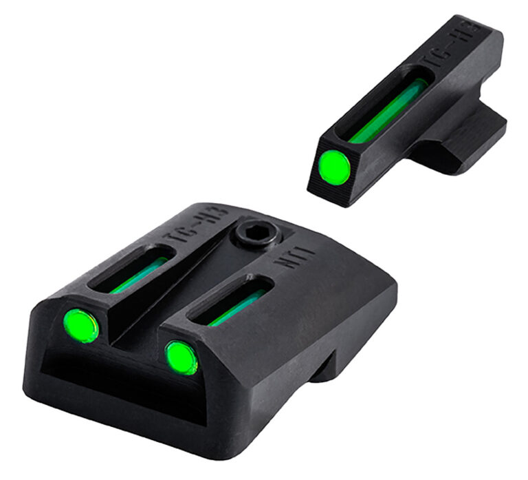 TruGlo TG131NT2 TFO Green/Tritium/Fiber Optic Front Sight-Green/Tritium/Fiber Optic Rear Sight 1911 Government