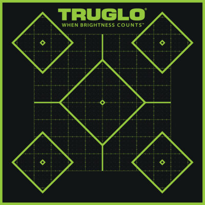 TruGlo TruSee Splatter 5-Diamond Target Green 12×12 6 pk.