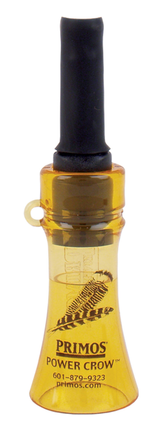 Primos 330 Power Crow Open Call Crow Sounds Attracts Crow/Turkey Black/Yellow Plastic