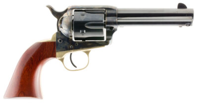 Taylors & Company 550526 Ranch Hand  357 Mag Caliber with 4.75″ Blued Finish Barrel, 6rd Capacity Blued Finish Cylinder, Color Case Hardened Finish Steel Frame & Walnut Grip